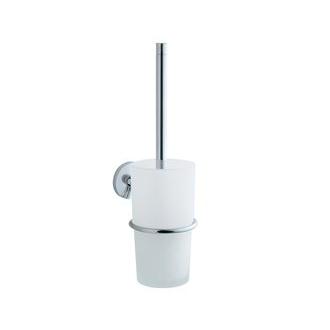 Smedbo NK333 15 in. Wall Mounted Toilet Brush and Holder in Polished Chrome from the Studio Collection